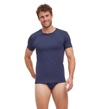 Falke 2-Pack T-Shirt Round-neck Daily Comfort Overhemd Met Korte Mouwen Heren Grijs | EFALPK-304