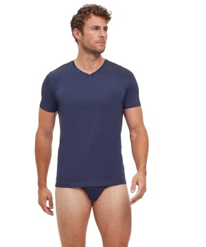 Falke 2-Pack T-Shirt V-neck Daily Comfort Overhemd Met Korte Mouwen Heren Grijs | OLUHWX-761