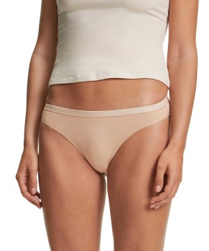 Falke 2-Pack Thong Daily Comfort Panties & Slips Dames Bruin | MNAXQD-139
