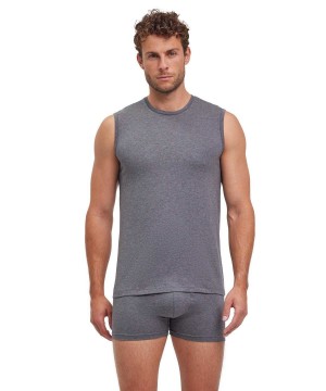 Falke 2-Pack Top Round-neck Daily Comfort Vest Heren Grijs | CEIOSU-581