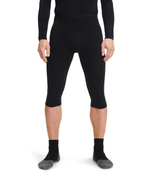 Falke 3/4 Tights Warm Tights Heren Zwart | HMRTBQ-257