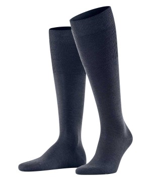 Falke Airport Knee-high Socks Sokken Heren Blauw | YFOWUM-236