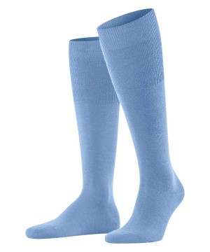 Falke Airport Knee-high Socks Sokken Heren Blauw | WOTEAC-215