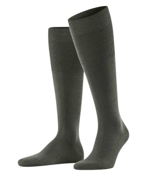 Falke Airport Knee-high Socks Sokken Heren Groen | OFVKEY-671