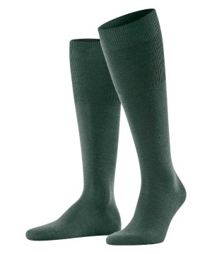 Falke Airport Knee-high Socks Sokken Heren Groen | IWTCKL-674