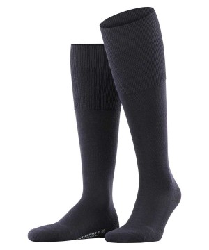 Falke Airport Plus Knee-high Socks Sokken Heren Blauw | HDUYFC-906