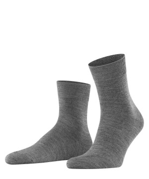 Falke Airport Short sock Sokken Heren Grijs | ULXVQW-486