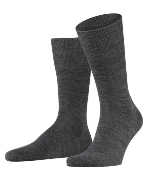 Falke Airport Socks Sokken Heren Grijs | ZXVFEH-512