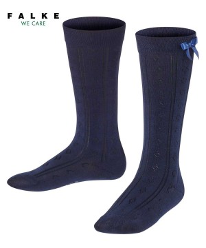 Falke Ajour Knee-high Socks Sokken Kinderen Blauw | ZWLEHK-218
