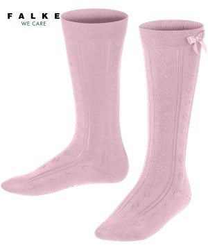 Falke Ajour Knee-high Socks Sokken Kinderen Roze | LXAKHF-435