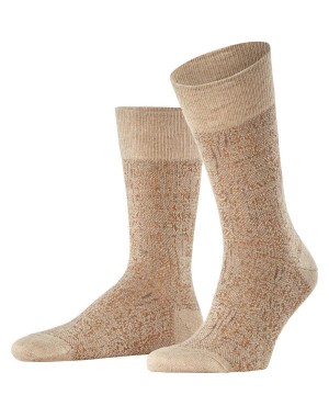 Falke Artisanship Socks Sokken Heren Beige | VJUQCM-063