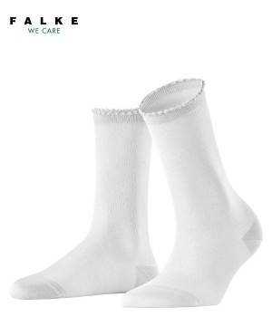 Falke Bold Dot Socks Sokken Dames Wit | DJTROP-619