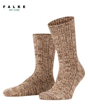 Falke Brooklyn Boot socks Sokken Heren Beige | WGFXMP-350