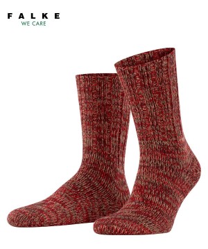 Falke Brooklyn Boot socks Sokken Heren Rood | BPOXVR-890