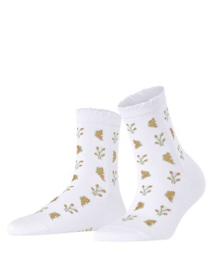Falke Bucolic Short sock Sokken Dames Wit | ZDNBRQ-528