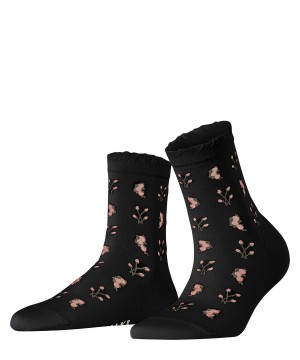 Falke Bucolic Short sock Sokken Dames Zwart | IVKEOX-794
