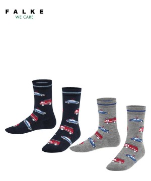 Falke Cars 2-Pack Socks Sokken Kinderen Multicolored | ZUXVJW-196