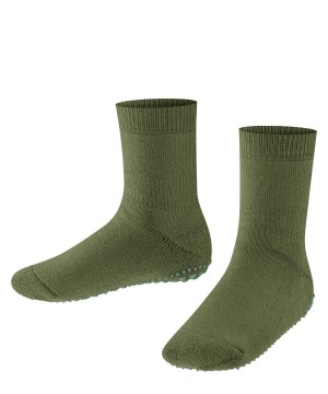 Falke Catspads House socks Sokken Kinderen Groen | YKLTIN-435