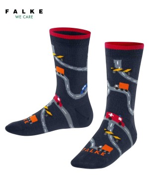 Falke City Life Socks Sokken Kinderen Blauw | SWPKIH-582