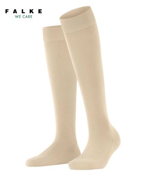 Falke ClimaWool Knee-high Socks Sokken Dames Beige | CBMJKP-143