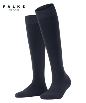 Falke ClimaWool Knee-high Socks Sokken Dames Blauw | GCMLHA-257