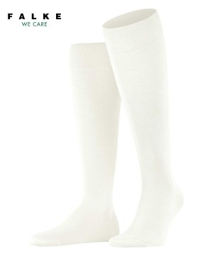Falke ClimaWool Knee-high Socks Sokken Heren Wit | FNWMSI-876