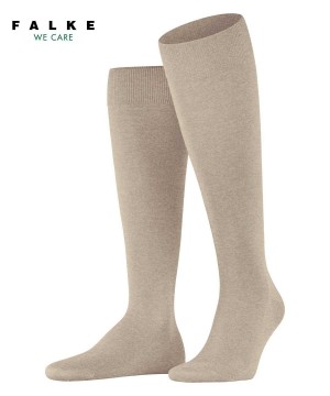 Falke ClimaWool Knee-high Socks Sokken Heren Beige | AEDXMB-390