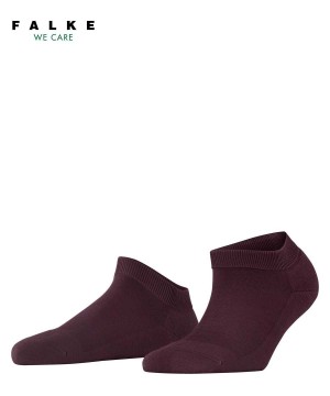 Falke ClimaWool Sneaker socks Sokken Dames Rood | XJEGAU-234