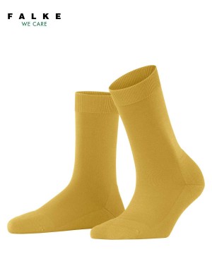 Falke ClimaWool Socks Sokken Dames Geel | NTUWLA-093