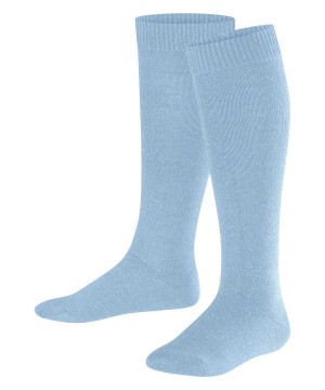 Falke Comfort Wool Knee-high Socks Sokken Kinderen Blauw | HFCGUE-712