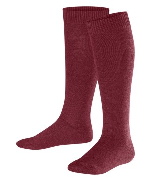 Falke Comfort Wool Knee-high Socks Sokken Kinderen Rood | RCKEDY-653
