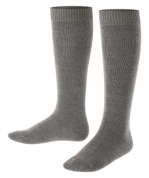 Falke Comfort Wool Knee-high Socks Sokken Kinderen Grijs | XCQEUR-685
