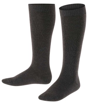 Falke Comfort Wool Knee-high Socks Sokken Kinderen Grijs | OFYRLT-014