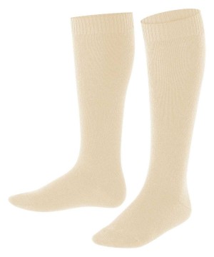 Falke Comfort Wool Knee-high Socks Sokken Kinderen Beige | AFGDCL-378