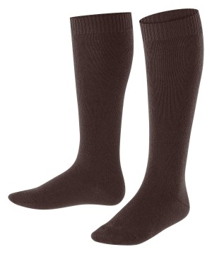Falke Comfort Wool Knee-high Socks Sokken Kinderen Bruin | LGQKVB-157