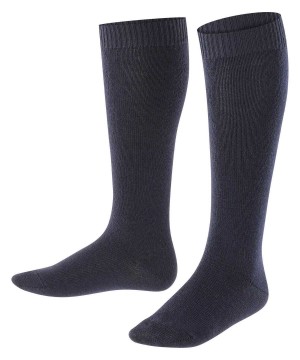 Falke Comfort Wool Knee-high Socks Sokken Kinderen Blauw | YRKICV-485