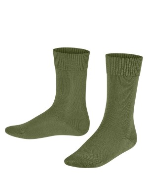 Falke Comfort Wool Socks Sokken Kinderen Groen | NAMUDY-458