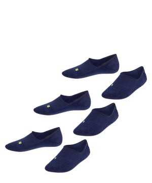 Falke Cool Kick 3-Pack Invisibles No Show Socks Kinderen Blauw | YQVALW-245