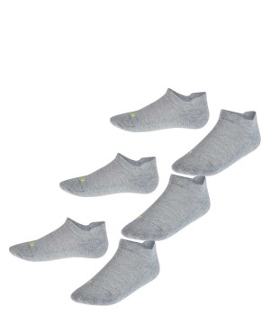 Falke Cool Kick 3-Pack Sneaker Socks Sokken Kinderen Grijs | WQFOVD-172