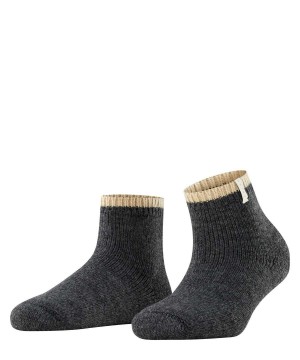 Falke Cosy Plush Short sock Sokken Dames Grijs | ZJAQMT-251