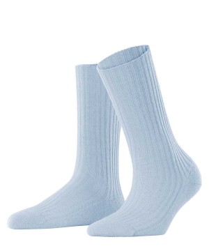 Falke Cosy Wool Boot Socks Sokken Dames Blauw | PHLGMA-826
