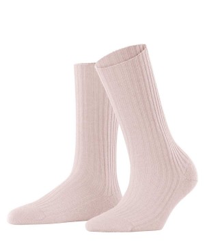 Falke Cosy Wool Boot Socks Sokken Dames Roze | VYATON-419