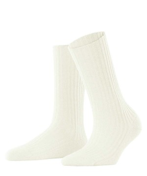 Falke Cosy Wool Boot Socks Sokken Dames Wit | OELZNX-739