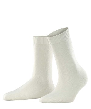 Falke Cosy Wool Socks Sokken Dames Wit | OUNAIM-053