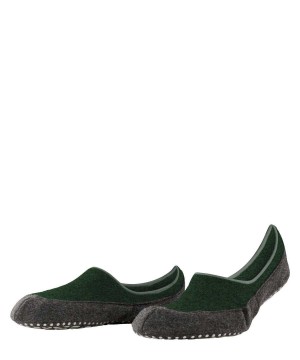 Falke Cosyshoe House socks Sokken Heren Groen | GHEBRL-728
