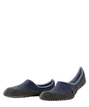 Falke Cosyshoe House socks Sokken Heren Blauw | XHCGVQ-240