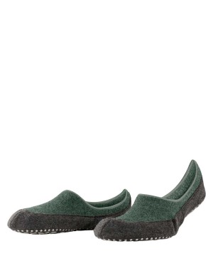 Falke Cosyshoe House socks Sokken Heren Groen | KXJCRA-309