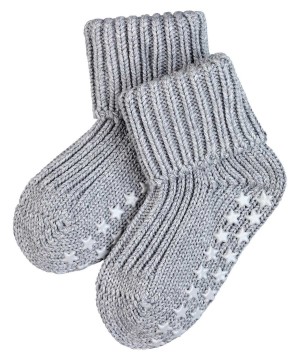 Falke Cotton Catspads House socks Sokken Baby Grijs | WTXDZK-713