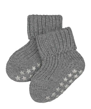 Falke Cotton Catspads House socks Sokken Baby Grijs | GLHZMU-801