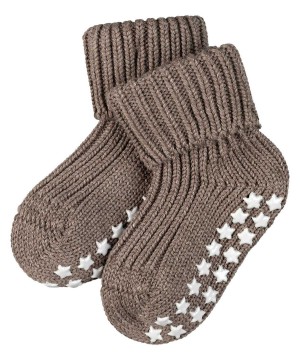 Falke Cotton Catspads House socks Sokken Baby Bruin | GYUHBW-642